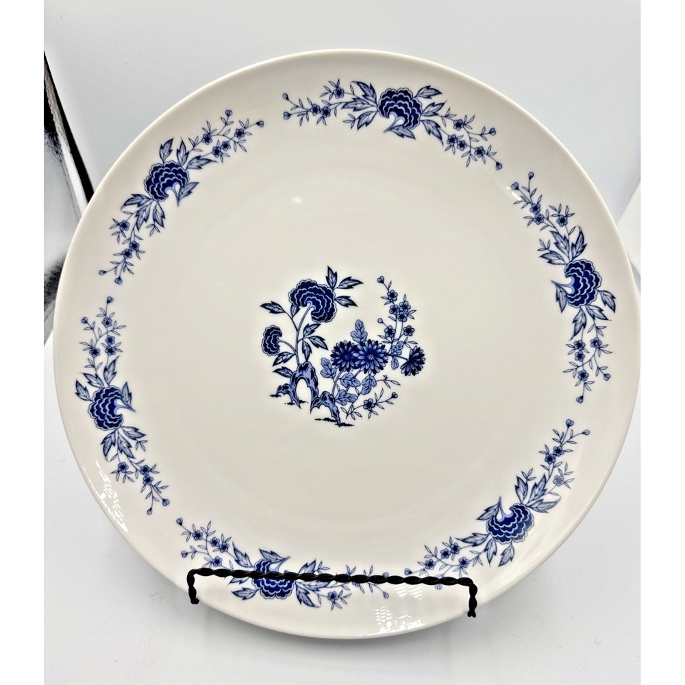 Lennold Dinner Plate 10.25" Blue & White Meissen Japan 1478 Vtg